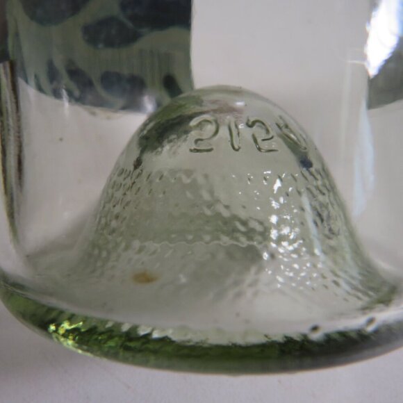 Glass Bottle Pacific Rim Volcano & Lady on Seashell with pink flowers - Picture 14 of 16